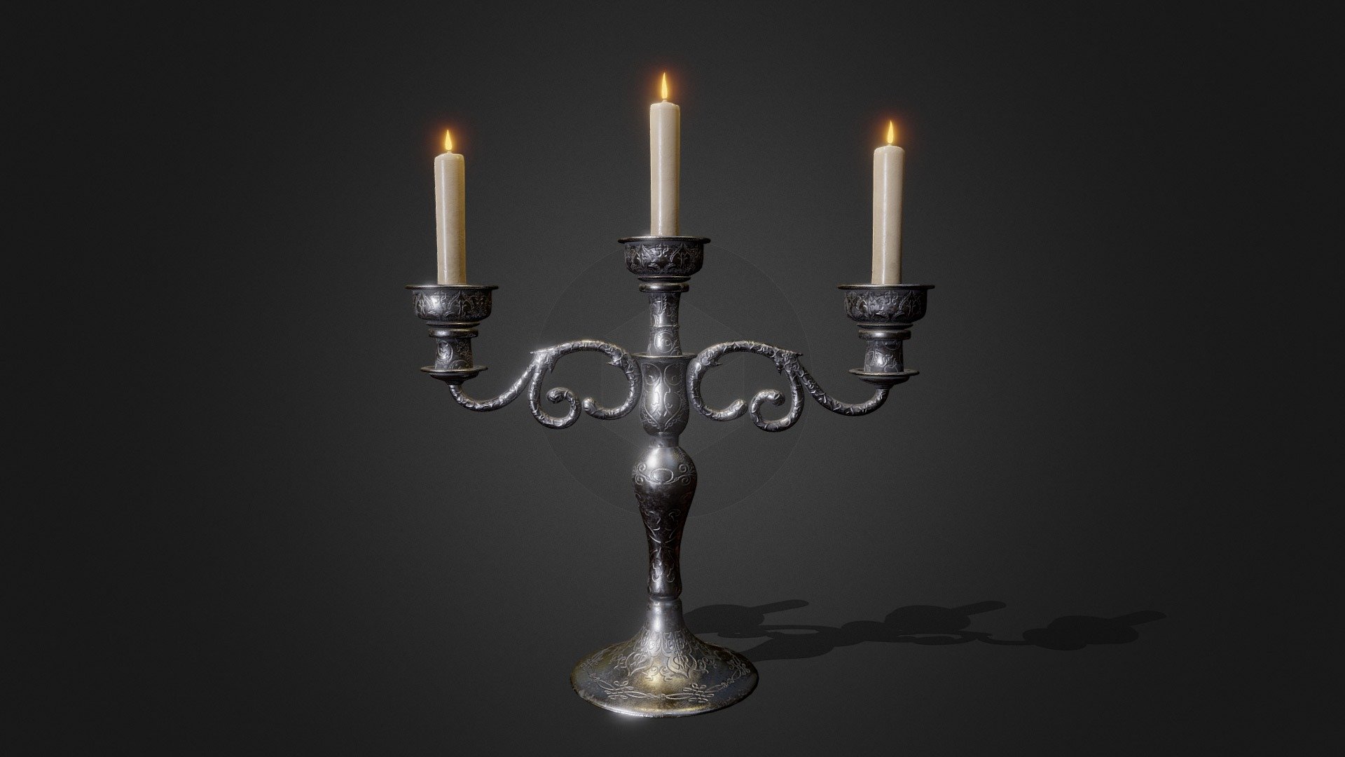 Candelabrum Download Free 3D model by Amatsukast [4b17040] Sketchfab