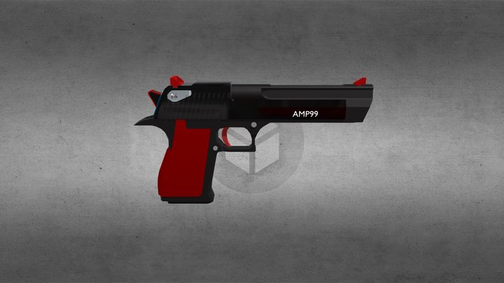 DesertEagleAMP 3D Model