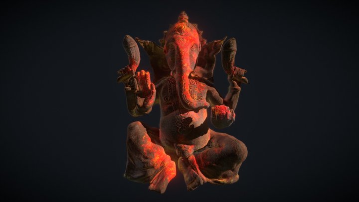 Ganesha Statue 3D Model