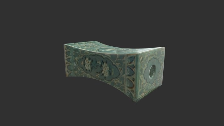 Korean Traditional Celadon Pillow 3D Model