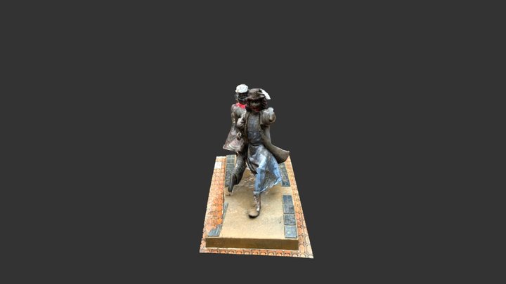 J.P. Statue (Fremont, Seattle) 3D Model