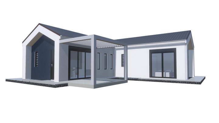 TRADI_Mur_o_bardage_co_pergola_b_menu_g -tole_g 3D Model