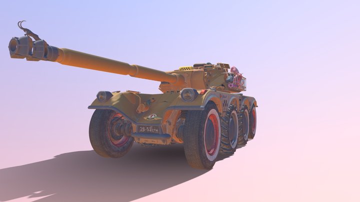EBR 105 In 3D Style (Summer style) – Free 3D Model STL
