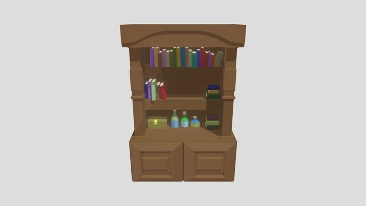 Bookshelf 3D Model