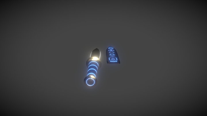 Egyptian Alien Knife 3D Model