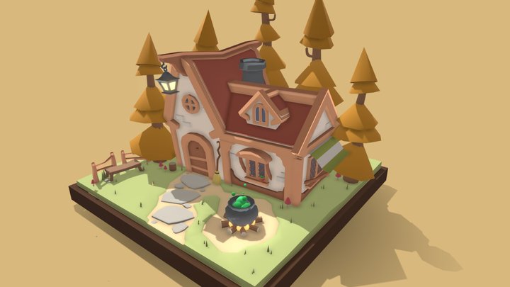 DAE Simple Scene 3D Model