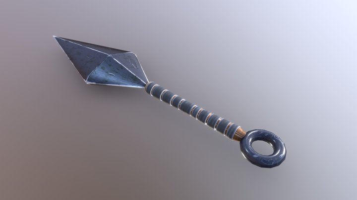 Kunai from anime naruto 3D Model