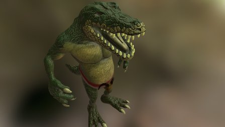 Crocodile in progress 3D Model