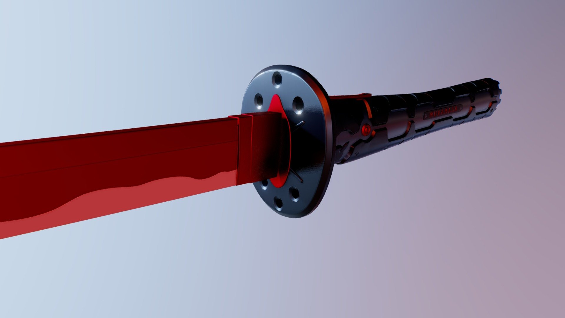 3D model Muramasa sword VR / AR / low-poly