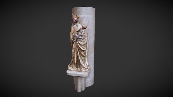Statue of St. Mary 3D Model