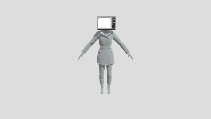 TV WOMAN 3D Model
