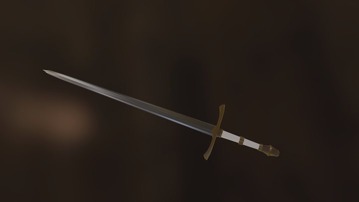 Двуручный меч 3D Model