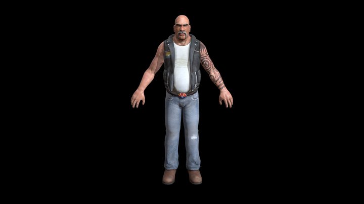 Biker 3D Model