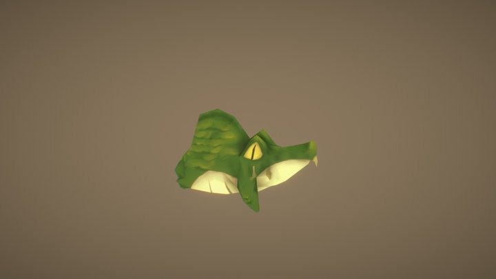 Dile The Crocodile 3D Model
