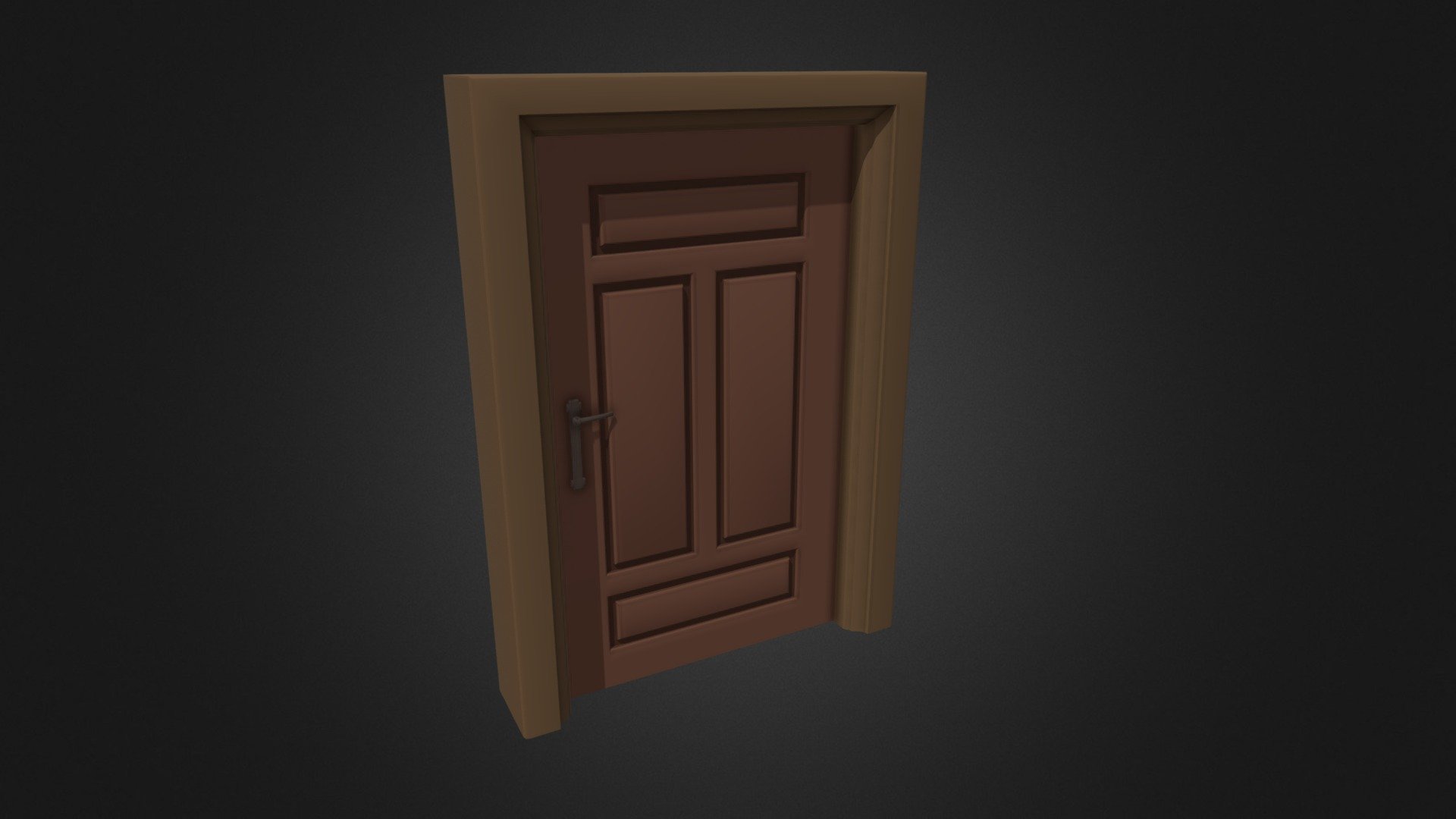 Wooden Door and Frame - Download Free 3D model by GameDevMoot [4b27919 ...