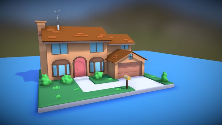 The Simpsons House 3D Model