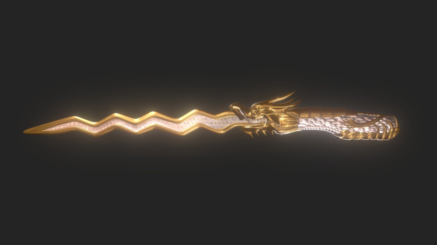 Keris Infernal Dragon Noble Gold
