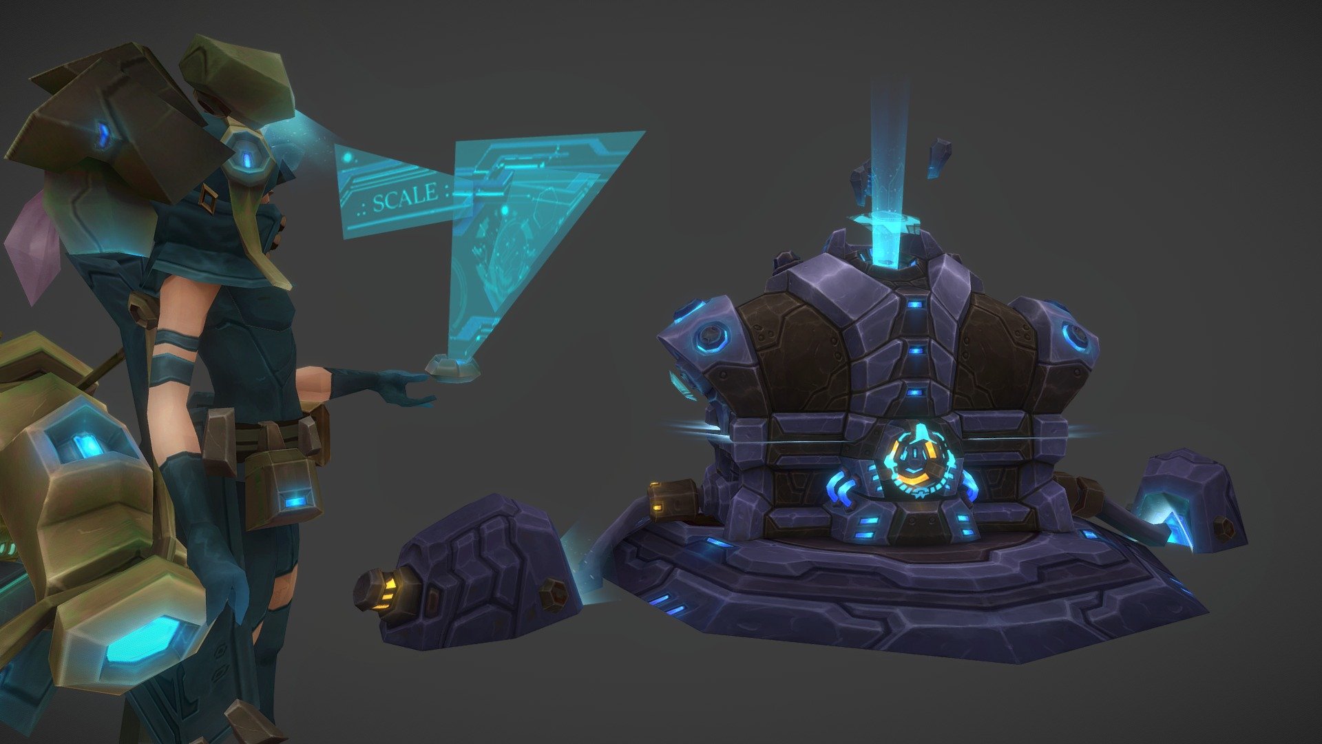 ARK MATRIX | Stylized Sci-Fi Chest (Closed)
