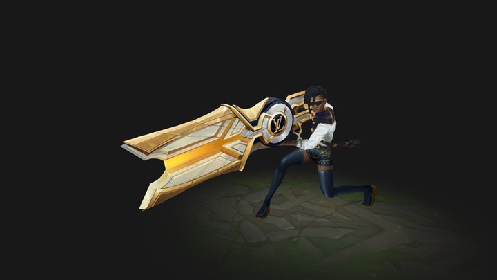 Prestige True Damage Senna Fan Art 3D Model