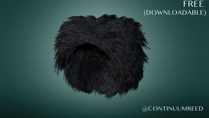 Hair, Afro Style (Rose) - Character Items (Free)