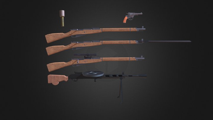 Strelok weapons 3D Model
