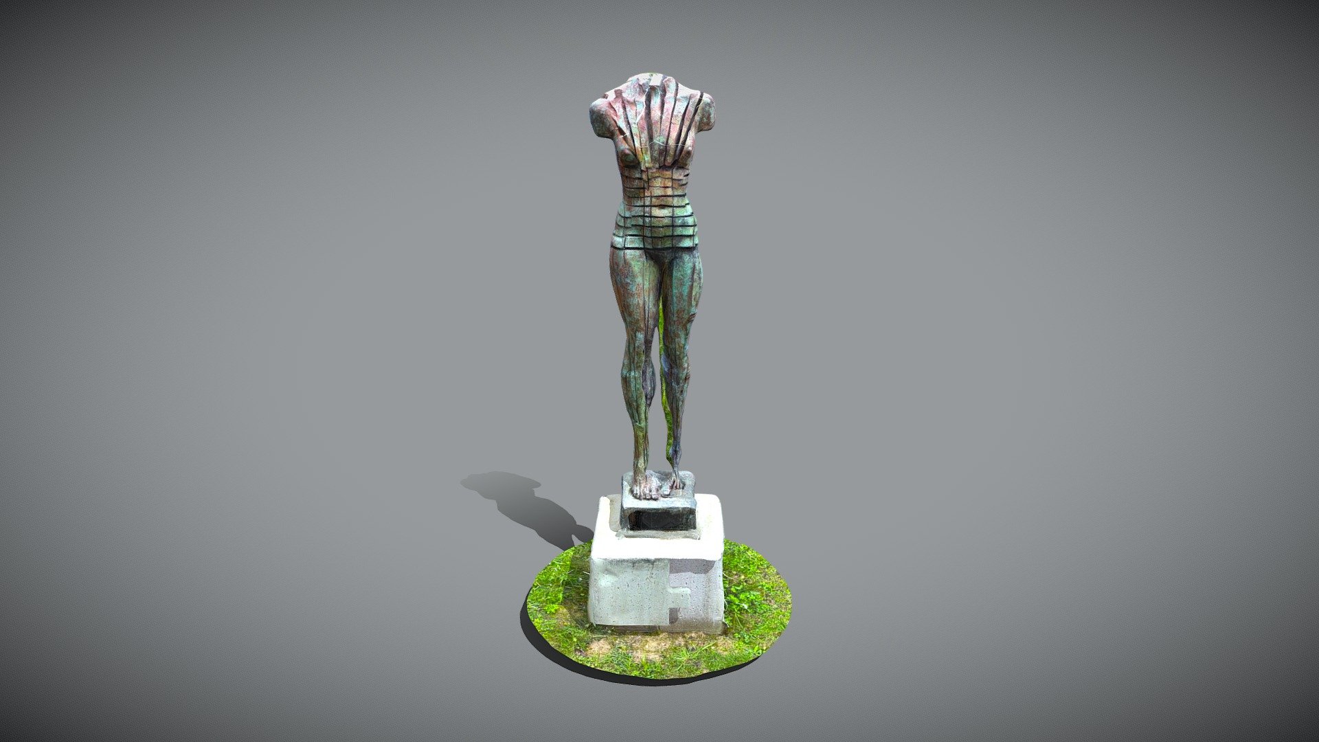 LiDAR scan of Anton Smit's "But I Fly" statue