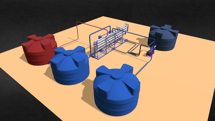 Osmosis inversa 3D Model