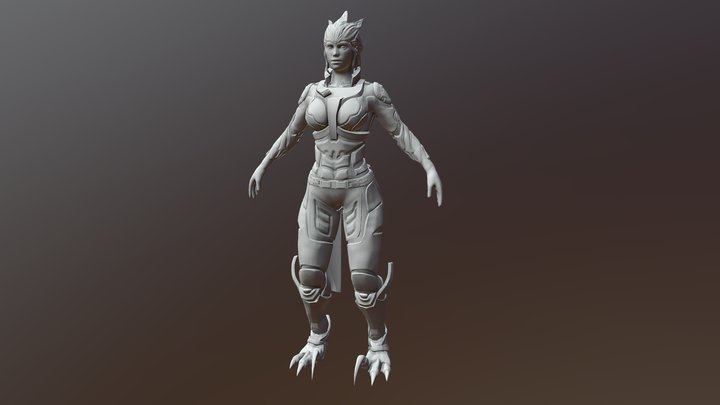 Zbrush Cara Sculpt 3D Model