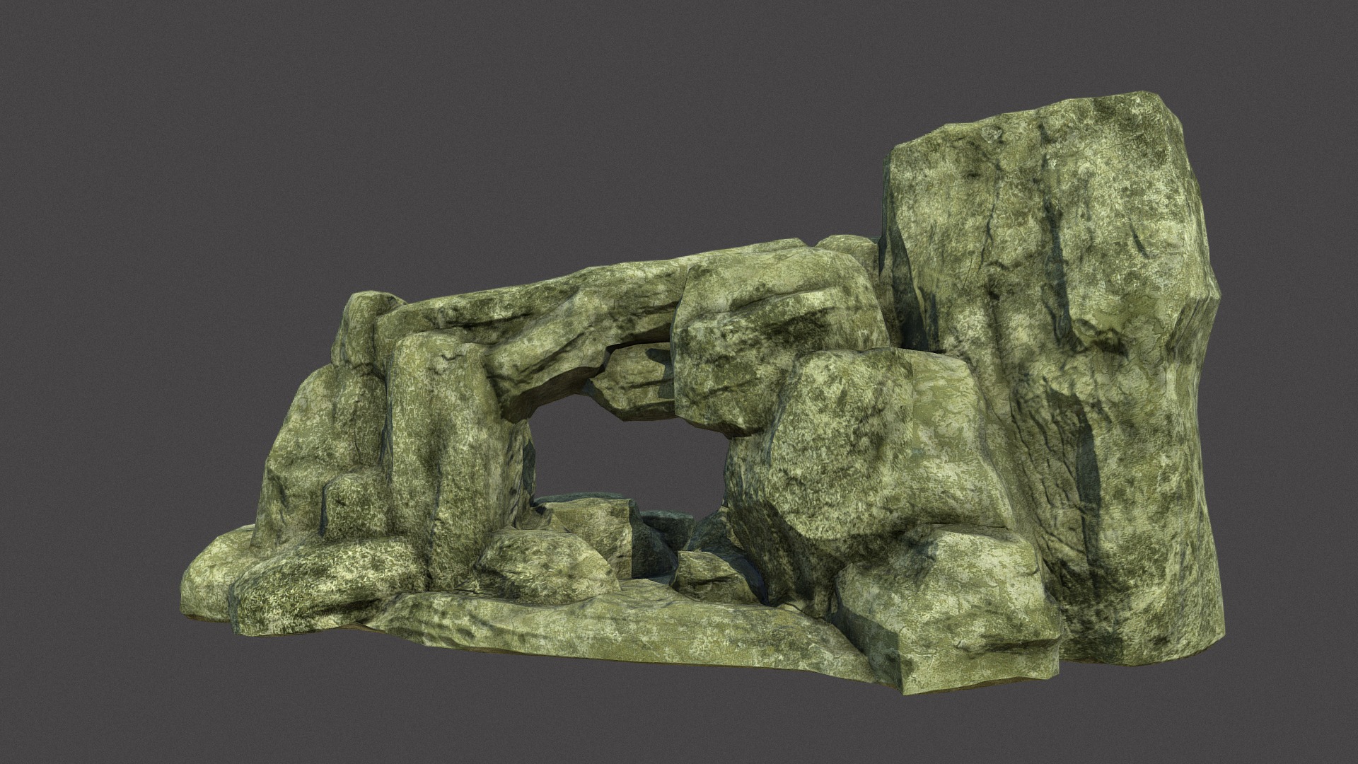 3D model Rock Low Poly - This is a 3D model of the Rock Low Poly. The 3D model is about a stone sculpture of a man and a woman.