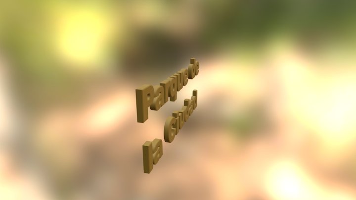 letras del parque de la ciudad 3D Model