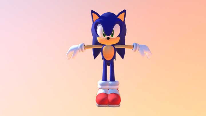 Sonic Adventure DX Directors Cut - Sonic 3D Model