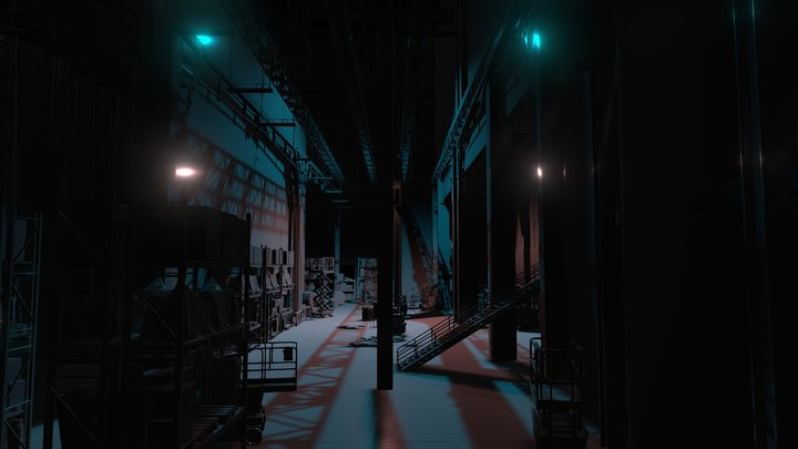Fnaf SB Backstage And Security Office 3D Model