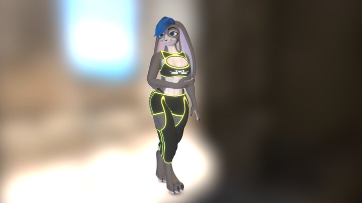 Cotton - VRChat Furry Base 3D Model