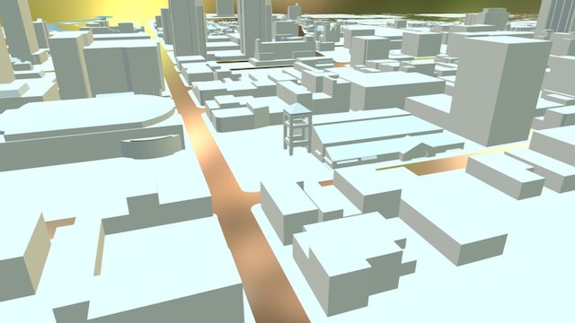 Downtown Model - Sketchfab Trial 3D Model