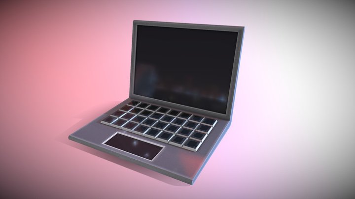 Laptop Icon 3D Model