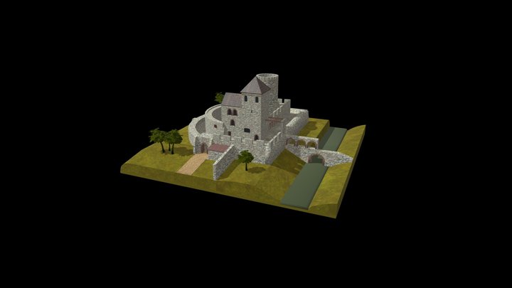 Bedzin Stone Castle (Poland) 3D Model