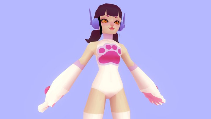 Astro-Cat-Girl model 3D Model