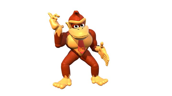 Donkey Kong Country TV Show - DK remake 3D Model