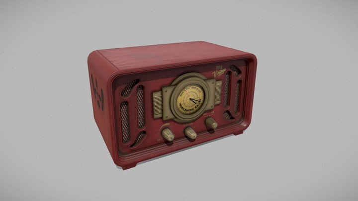 Vintage Radio Pyle 3D Model
