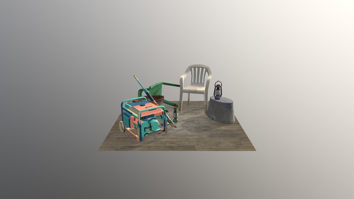 Forest Loner - Unwrap 2 More Detailed Props 3D Model