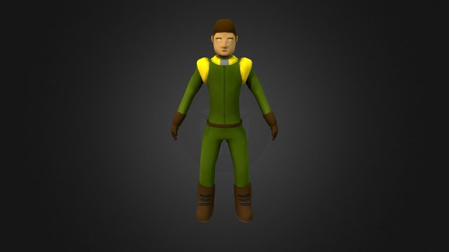 Handpainted Character 3D Model