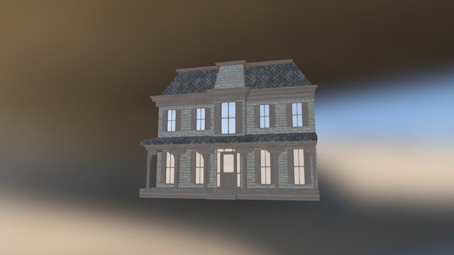 Victorian house front 3D Model