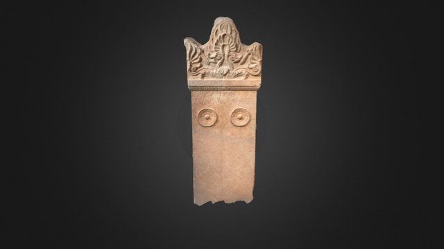 Marble stele of Kallidemos 3D Model