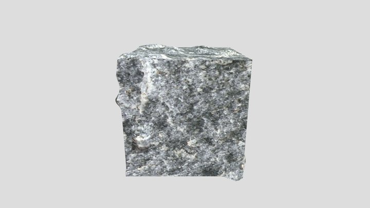 Realistic Minecraft Andesite 3D Model