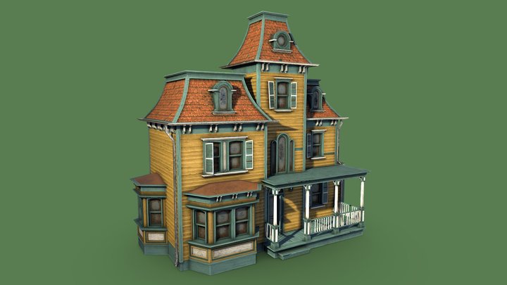 Fall House 3D Model