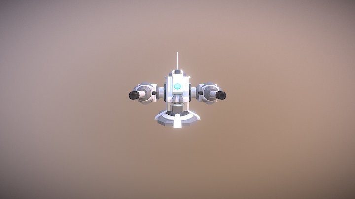 Test turreted weapon 3D Model