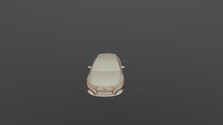 Cool car hello neighbor 3D Model