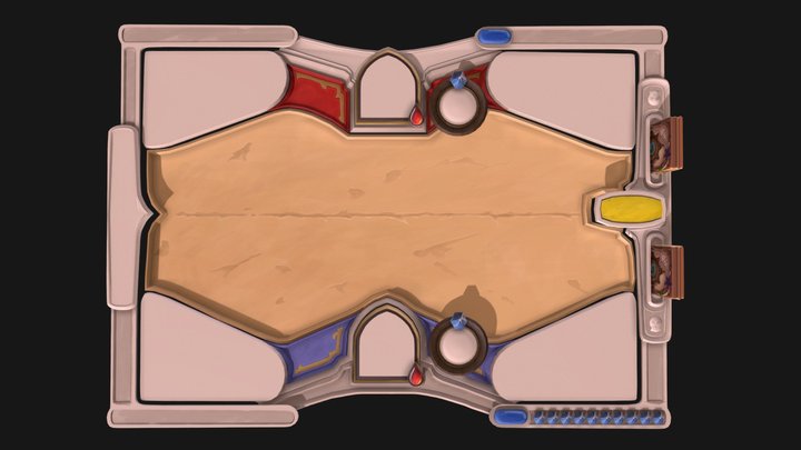 Blank Hearthstone Board 3D Model