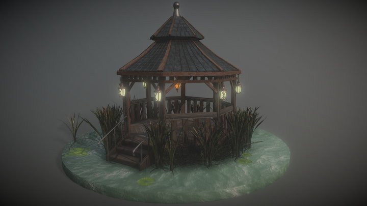 Midnight Gazebo 3D Model