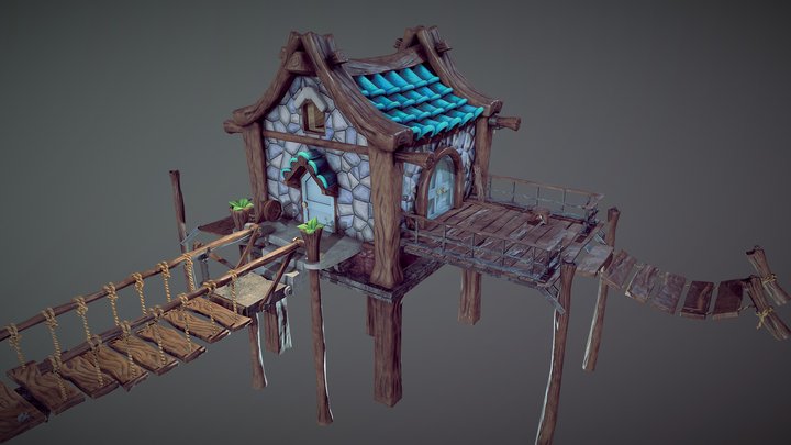 Swampy House 3D Model